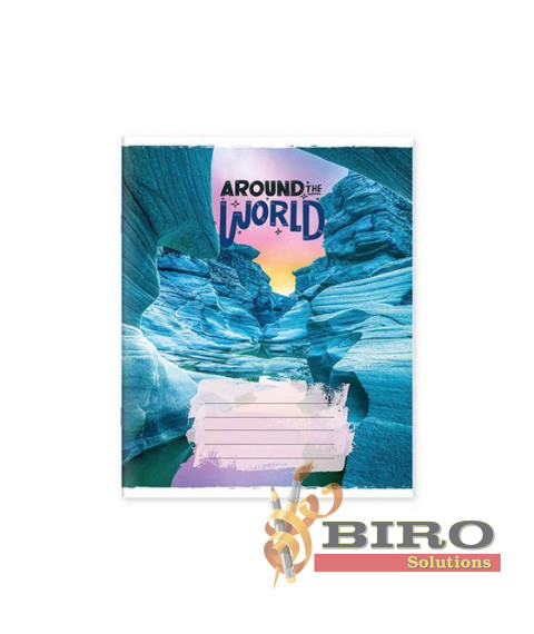 Caiete 96 foi, linie, copertă colorată, 961019